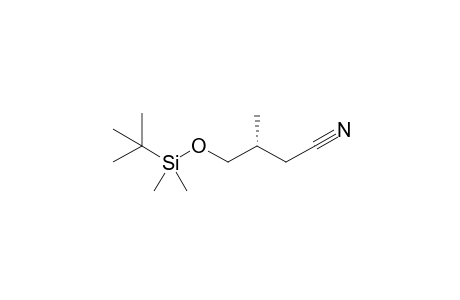 (R)-(+)-3-Methyl-4-tert-butyldimethylsilyloxybutanenitrile