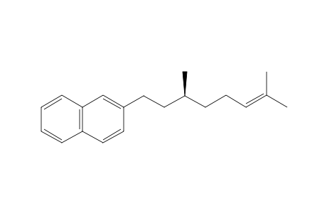 (S)-2-(3,7-Dimethyloct-6-en-1-yl)naphthalene