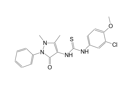 thiourea, N-(3-chloro-4-methoxyphenyl)-N'-(2,3-dihydro-1,5-dimethyl-3-oxo-2-phenyl-1H-pyrazol-4-yl)-