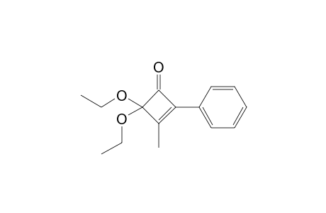 4,4-Diethoxy-3-methyl-2-phenyl-2-cyclobutenone