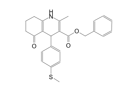 (phenylmethyl) 2-methyl-4-(4-methylsulfanylphenyl)-5-oxidanylidene-4,6,7,8-tetrahydro-1H-quinoline-3-carboxylate