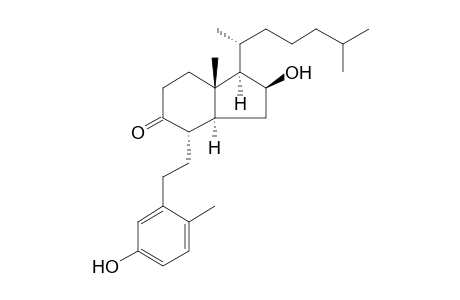 (1R,2S,3aS,4S,7aS)-1-[(1R)-1,5-dimethylhexyl]-2-hydroxy-4-[2-(5-hydroxy-2-methyl-phenyl)ethyl]-7a-methyl-2,3,3a,4,6,7-hexahydro-1H-inden-5-one