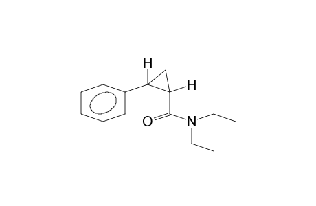CYCLOPROPANECARBOXAMIDE, N,N-DIETHYL-2-PHENYL-, TRANS-