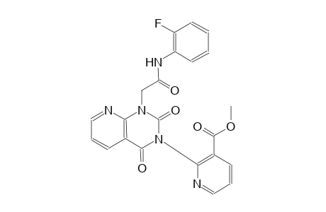 3-pyridinecarboxylic acid, 2-(1-[2-[(2-fluorophenyl)amino]-2-oxoethyl]-1,4-dihydro-2,4-dioxopyrido[2,3-d]pyrimidin-3(2H)-yl)-, methyl ester