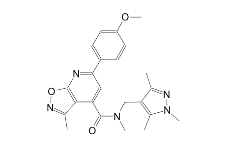 isoxazolo[5,4-b]pyridine-4-carboxamide, 6-(4-methoxyphenyl)-N,3-dimethyl-N-[(1,3,5-trimethyl-1H-pyrazol-4-yl)methyl]-