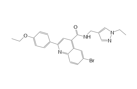 6-bromo-2-(4-ethoxyphenyl)-N-[(1-ethyl-1H-pyrazol-4-yl)methyl]-4-quinolinecarboxamide