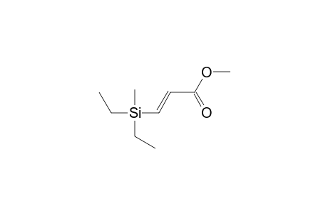 (E)-3-(diethylmethylsilyl)acrylic acid, methyl ester
