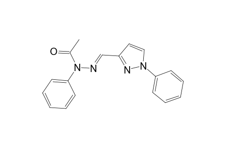 Acetic acid, phenyl[(1-phenyl-1H-pyrazol-3-yl)methylene]hydrazide