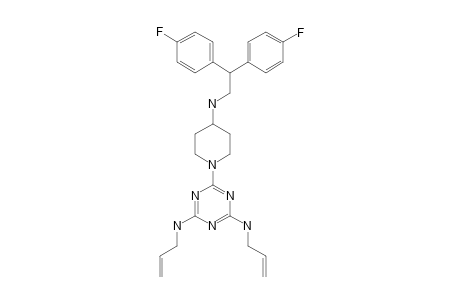 [1-[4,6-bis(allylamino)-s-triazin-2-yl]-4-piperidyl]-[2,2-bis(4-fluorophenyl)ethyl]amine