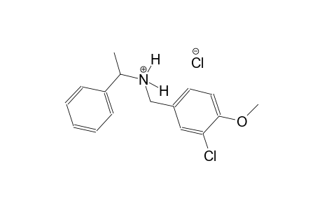 N-(3-chloro-4-methoxybenzyl)-1-phenylethanaminium chloride