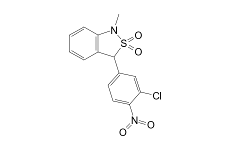 1-Methyl-3-(3-chloro-4-nitrophenyl)-1,3-dihydro-2,1-benzisothiazole 2,2-dioxide