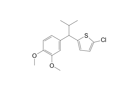 2-chloro-5-(1-(3,4-dimethoxyphenyl)-2-methylpropyl)thiophene
