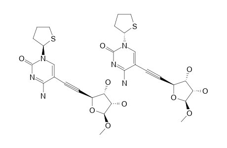 METHYL-(2''R/S)-5,6-DIDEOXY-6-[1-(THIOLAN-2-YL)-CYTOSIN-5-YL]-BETA-D-RIBO-HEX-5-YNOFURANOSIDE