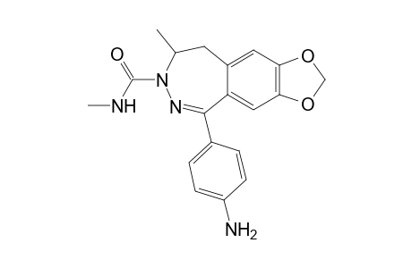 (+)-1-(4-aminophenyl)-4-methyl-3-methylcarbamoyl-7,8-methylenedioxy-4,5-dihydro-3H-2,3-benzodiazepine