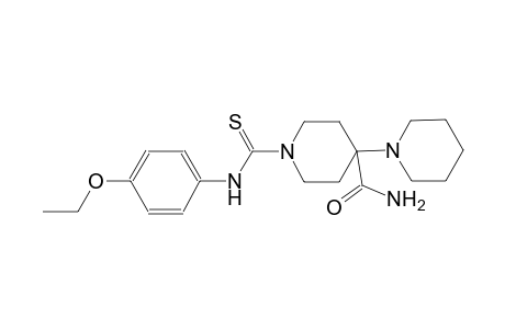 1'-((4-ethoxyphenyl)carbamothioyl)-[1,4'-bipiperidine]-4'-carboxamide