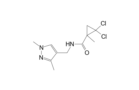 2,2-dichloro-N-[(1,3-dimethyl-1H-pyrazol-4-yl)methyl]-1-methylcyclopropanecarboxamide