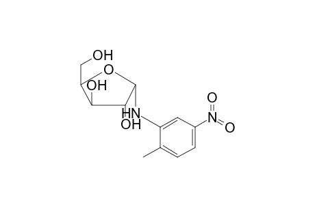 2-(2-Methyl-5-nitro-anilino)-5-methylol-tetrahydrofuran-3,4-diol