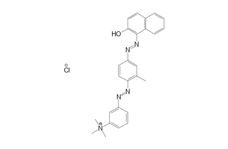 Benzenaminium, 3-[[4-[(2-hydroxy-1-naphthalenyl)azo]-2-methylphenyl]azo]-N,N,N-trimethyl-, chloride