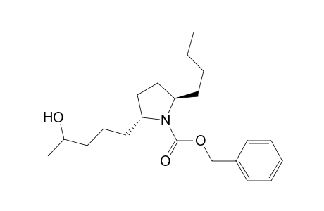 (2R,5R)-2-butyl-5-(4-hydroxypentyl)-1-pyrrolidinecarboxylic acid (phenylmethyl) ester