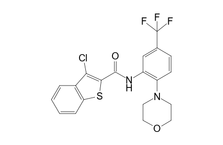 3-Chloranyl-N-[2-morpholin-4-yl-5-(trifluoromethyl)phenyl]-1-benzothiophene-2-carboxamide