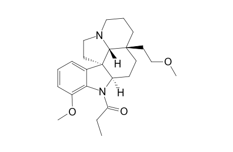 Aspidospermidine, 17,21-dimethoxy-1-(1-oxopropyl)-, (.+-.)-