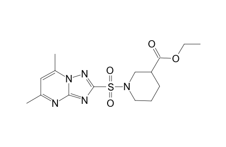 1-(5,7-Dimethyl-[1,2,4]triazolo[1,5-a]pyrimidine-2-sulfonyl)-piperidine-3-carboxylic acid ethyl ester