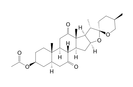 (25R)-3-BETA-ACETOXY-5-ALPHA-SPIROSTANE-7,12-DIONE