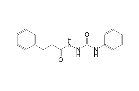 N-phenyl-2-(3-phenylpropanoyl)hydrazinecarboxamide