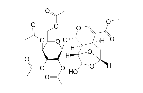 Methyl(1S,4aS,6S,9S,9aS)-6,9-epoxy-8-hydroxy-1-(2',3',4',6'-tetraacetyl-.beta.-d-glucopyranosyloxy)-4a,9a-dihydro-1H-oxepano[4,5-c]pyran-4-carboxylate