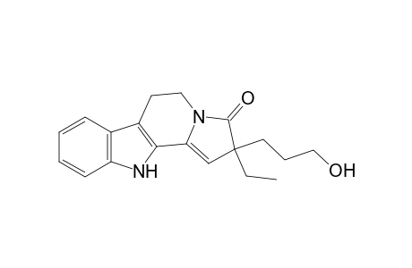 3H-Indolizino[8,7-b]indol-3-one, 2-ethyl-2,5,6,11-tetrahydro-2-(3-hydroxypropyl)-, (.+-.)-