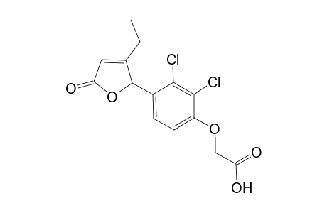 [2',3'-Dichloro-4'-(3"-ethyl-5"-oxo-2"-[2H]-furylphenoxy]-acetic acid
