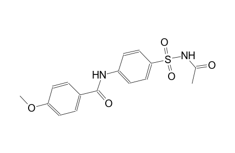 N-{4-[(acetylamino)sulfonyl]phenyl}-4-methoxybenzamide
