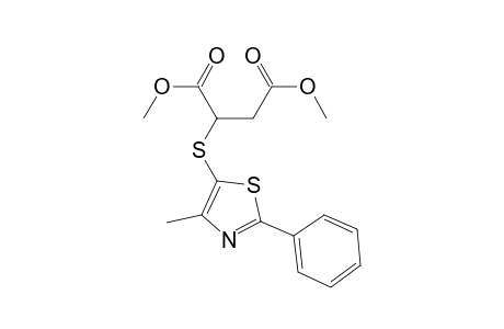 Butanedioic acid, [(4-methyl-2-phenyl-5-thiazolyl)thio]-, dimethyl ester