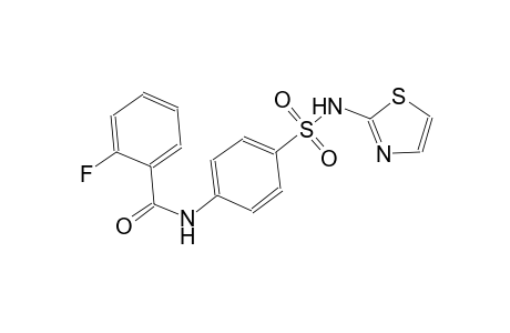 2-fluoro-N-{4-[(1,3-thiazol-2-ylamino)sulfonyl]phenyl}benzamide