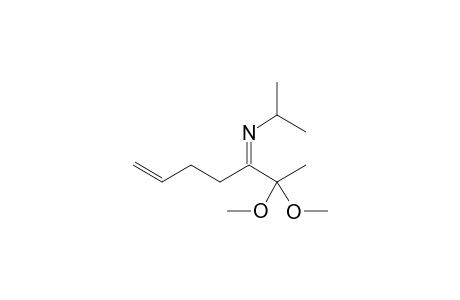 N-(2,2-Dimethoxy-6-heptenb-3-ylidene)isopropylamine