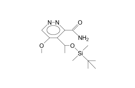 5-Methoxy-4-(1-[T-butyl-dimethyl-silyloxy]-ethyl)-1,2-diazine 3-carboxamide