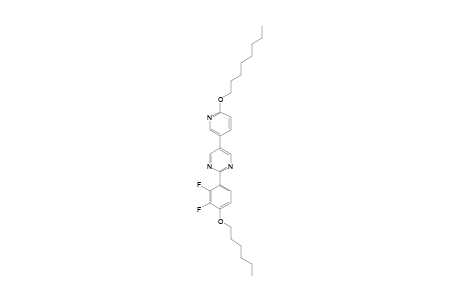 2-(2,3-difluoro-4-hexoxyphenyl)-5-(6-octoxypyridin-3-yl)pyrimidine