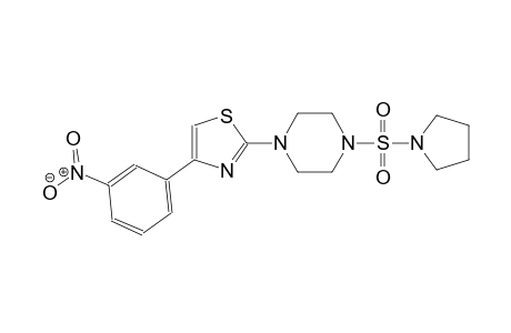 piperazine, 1-[4-(3-nitrophenyl)-2-thiazolyl]-4-(1-pyrrolidinylsulfonyl)-