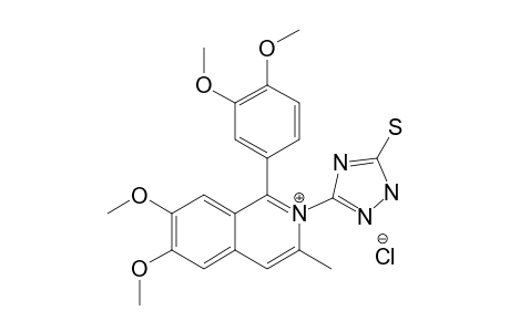 3-METHYL-6,7-DIMETHOXY-1-(3,4-DIMETHOXYPHENYL)-N-(5'-MERCAPTO-1'H-1,2,4-TRIAZOL-3'-YL)-ISOQUINOLINIUM-CHLORIDE