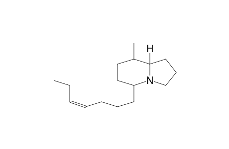 INDOLIZINE, 5-(4-HEPTENYL)-OCTAHYDRO-8-METHYL-