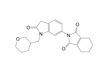 1H-Isoindole-1,3(2H)-dione, 2-[2,3-dihydro-2-oxo-1-[(tetrahydro-2H-pyran-3-yl)methyl]-1H-indol-6-yl]-4,5,6,7-tetrahydro-