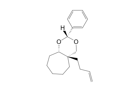 (+-)-(2RS,4aRS,9aSR)-4a-(but-3-enyl)-2-phenyl-4,4a,5,6,7,8,9,9a-octahydrocyclohepta-1,3-dioxine