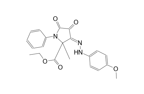 ethyl (3E)-3-[(4-methoxyphenyl)hydrazono]-2-methyl-4,5-dioxo-1-phenyl-2-pyrrolidinecarboxylate