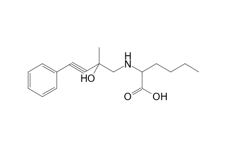 2-(2-Hydroxy-2-methyl-4-phenyl-but-3-ynylamino)hexanoic acid