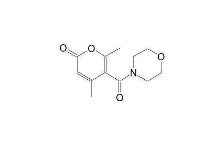 4,6-dimethyl-5-(4-morpholinylcarbonyl)-2H-pyran-2-one