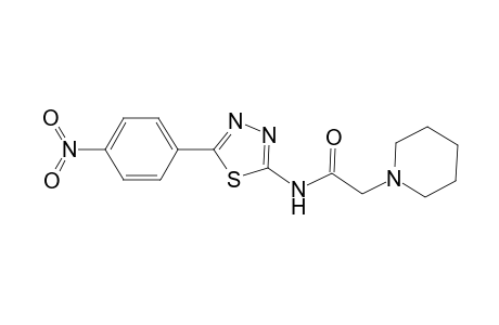 N-[5-(4-Nitrophenyl)-1,3,4-thiadiazol-2-yl]-2-(1-piperidinyl)acetamide