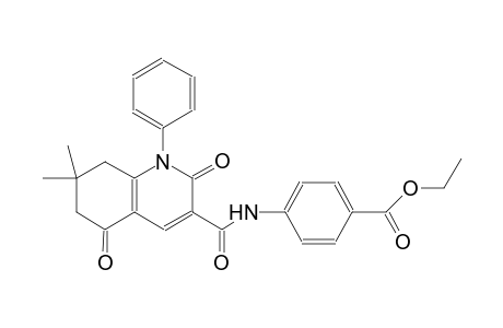 benzoic acid, 4-[[(1,2,5,6,7,8-hexahydro-7,7-dimethyl-2,5-dioxo-1-phenyl-3-quinolinyl)carbonyl]amino]-, ethyl ester