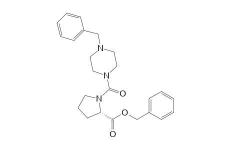 (2S)-1-(4-benzylpiperazine-1-carbonyl)pyrrolidine-2-carboxylic acid benzyl ester