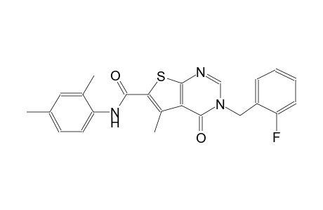 N-(2,4-dimethylphenyl)-3-(2-fluorobenzyl)-4-keto-5-methyl-thieno[2,3-d]pyrimidine-6-carboxamide
