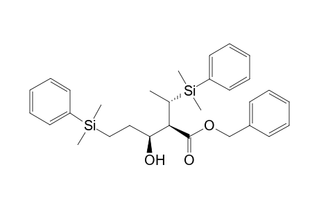 (2R,3S)-5-(Dimethyl-phenyl-silanyl)-2-[(S)-1-(dimethyl-phenyl-silanyl)-ethyl]-3-hydroxy-pentanoic acid benzyl ester